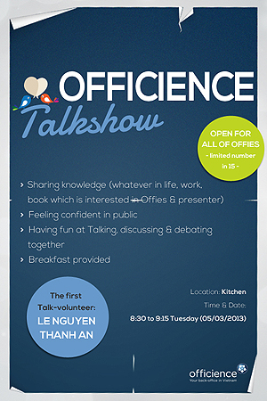 OffyTalk #01 by Thanh An LE NGUYEN on 05 Mar 2013 about book "Drive"